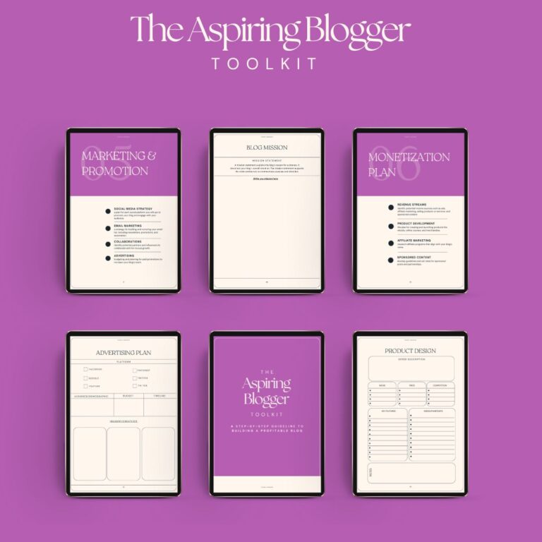 aspiring blogger kit 6