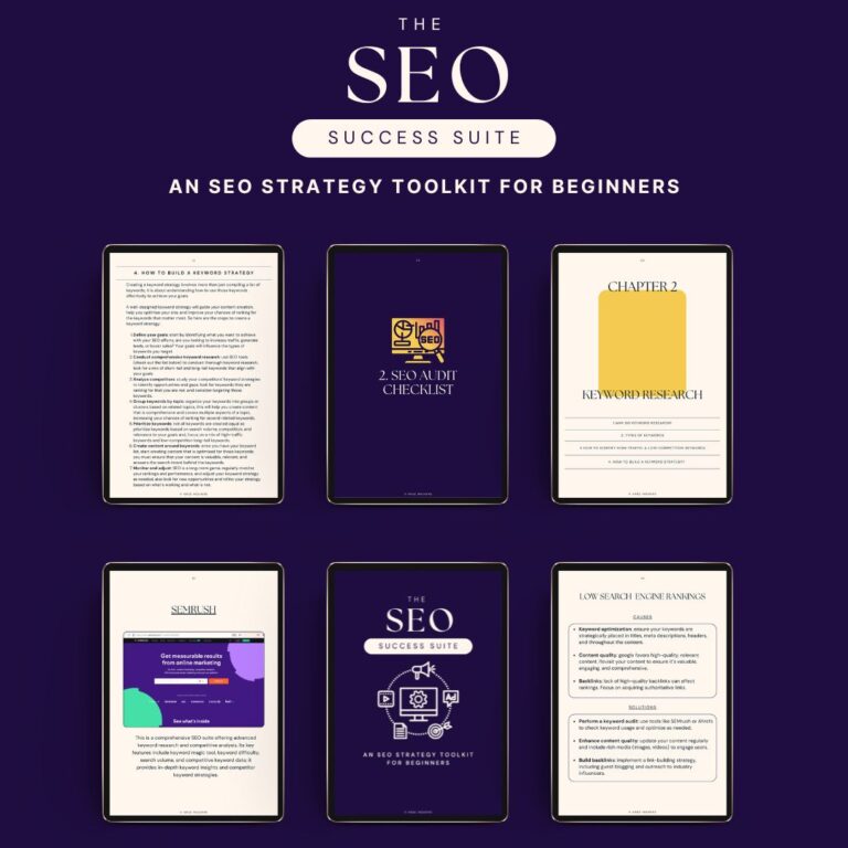 The SEO Success Suite 1