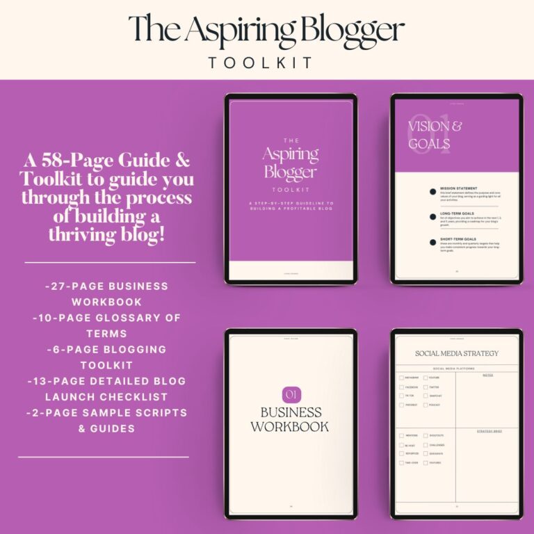 aspiring blogger kit 8