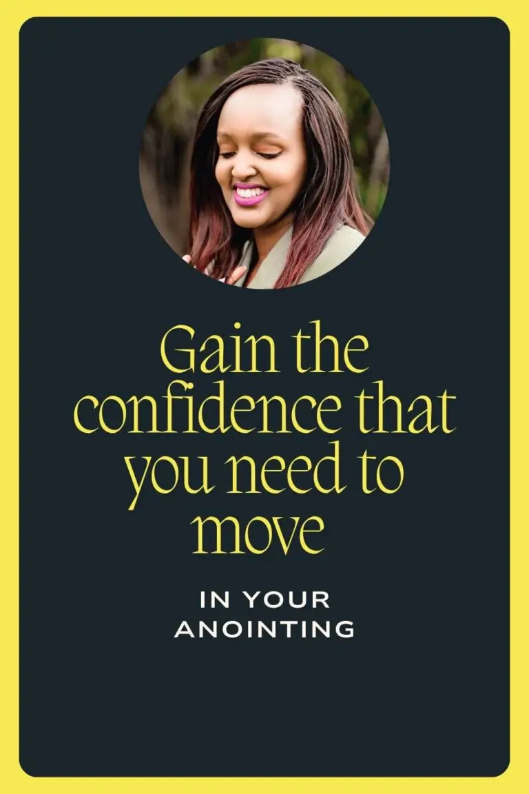 Gain the confidence that you need to move in your anointing in your creative business