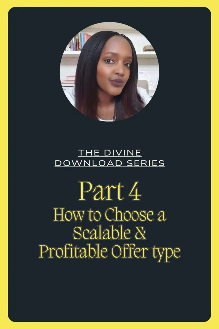 Choosing your Offer Type: aligning your gifts with the right Model