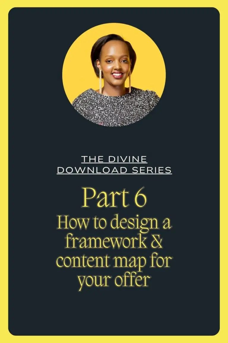 Mapping out your offer’s content and Flow
