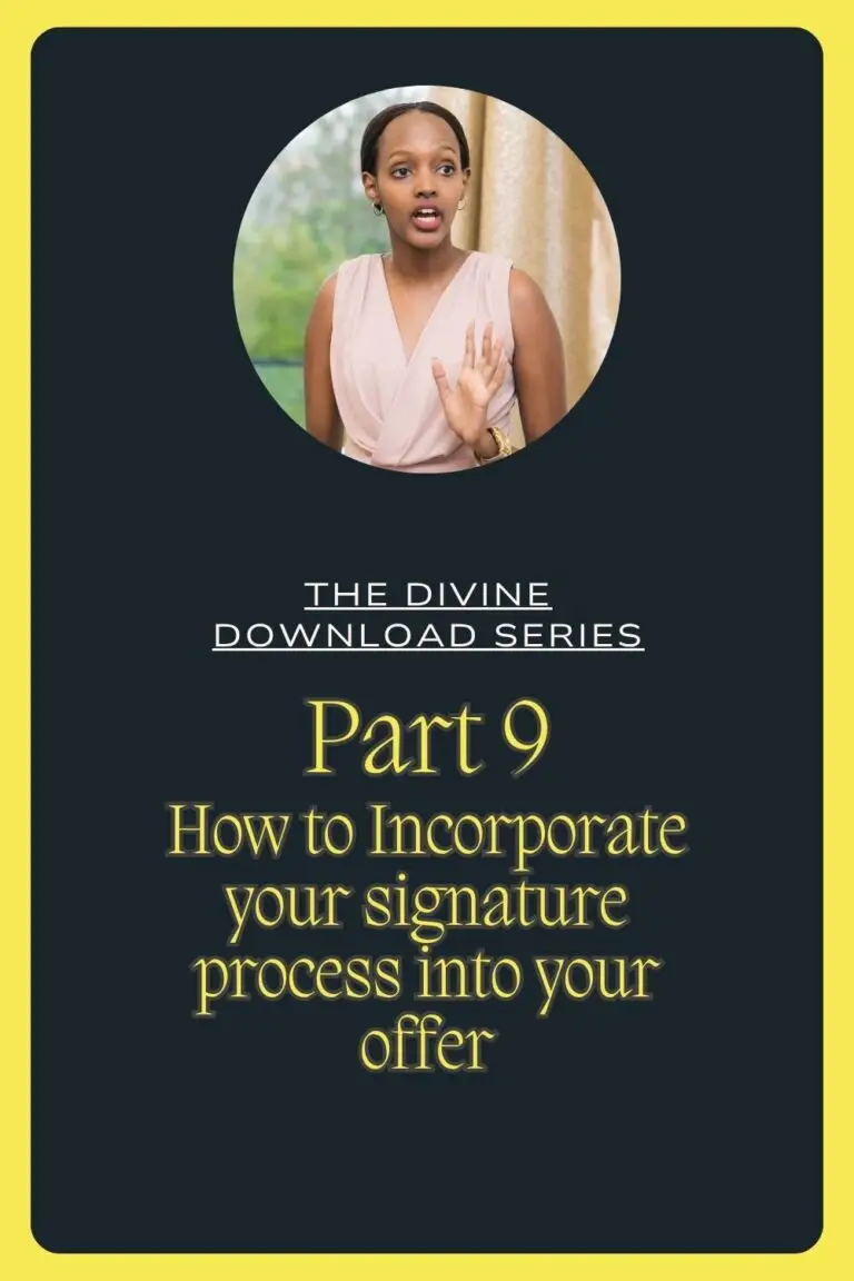 Incorporating your unique signature process in creating your digital offer